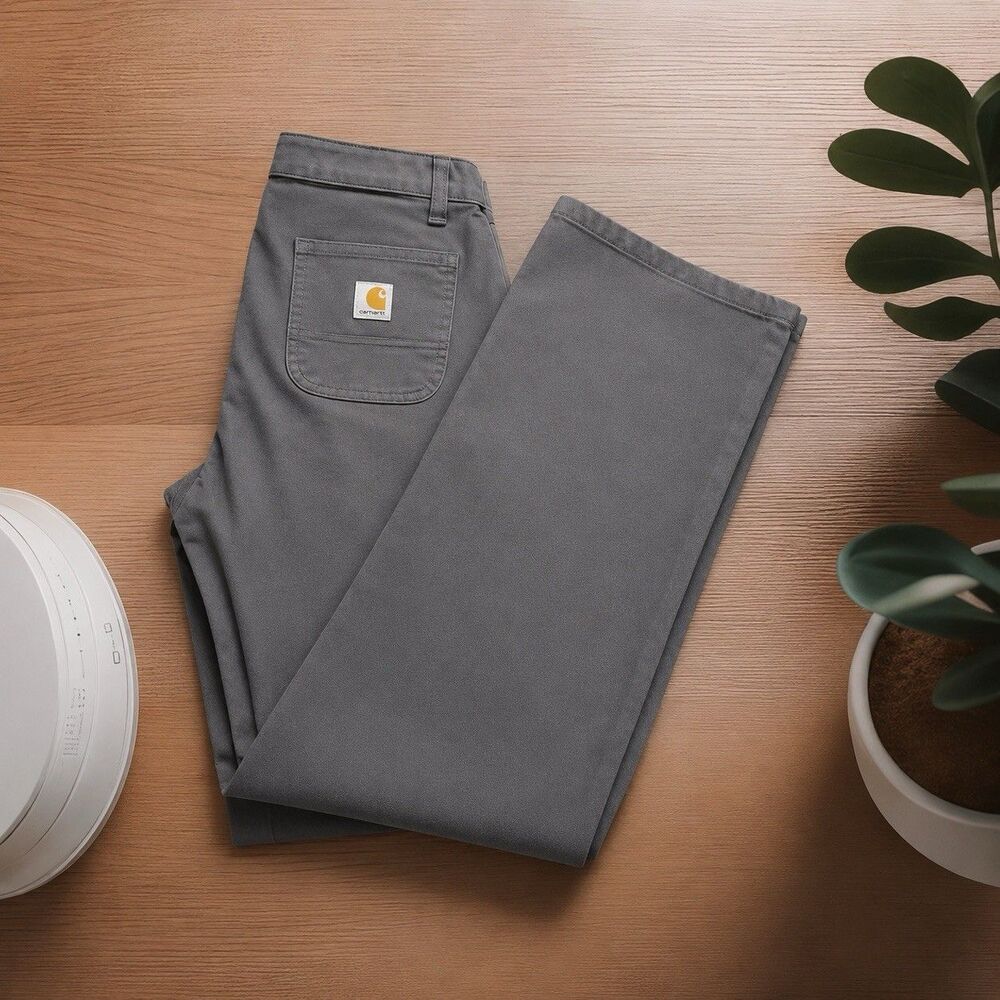 Carhartt 103104 Women’s 16 Tall Stretch Work Utility Pants Cotton Blend Gray